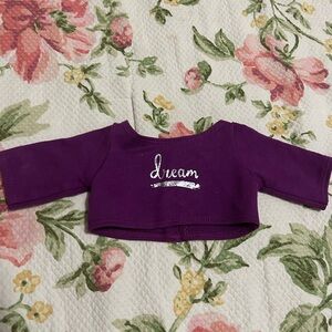 American Girl Gabrielle’s Purple “Dream” Shirt From Meet Me Outfit